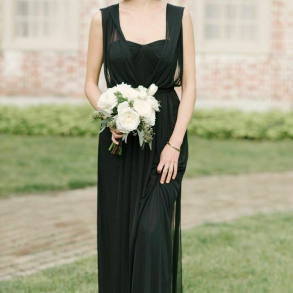 David's Bridal Versa Black Convertible dress S 4 - Picture 1 of 7